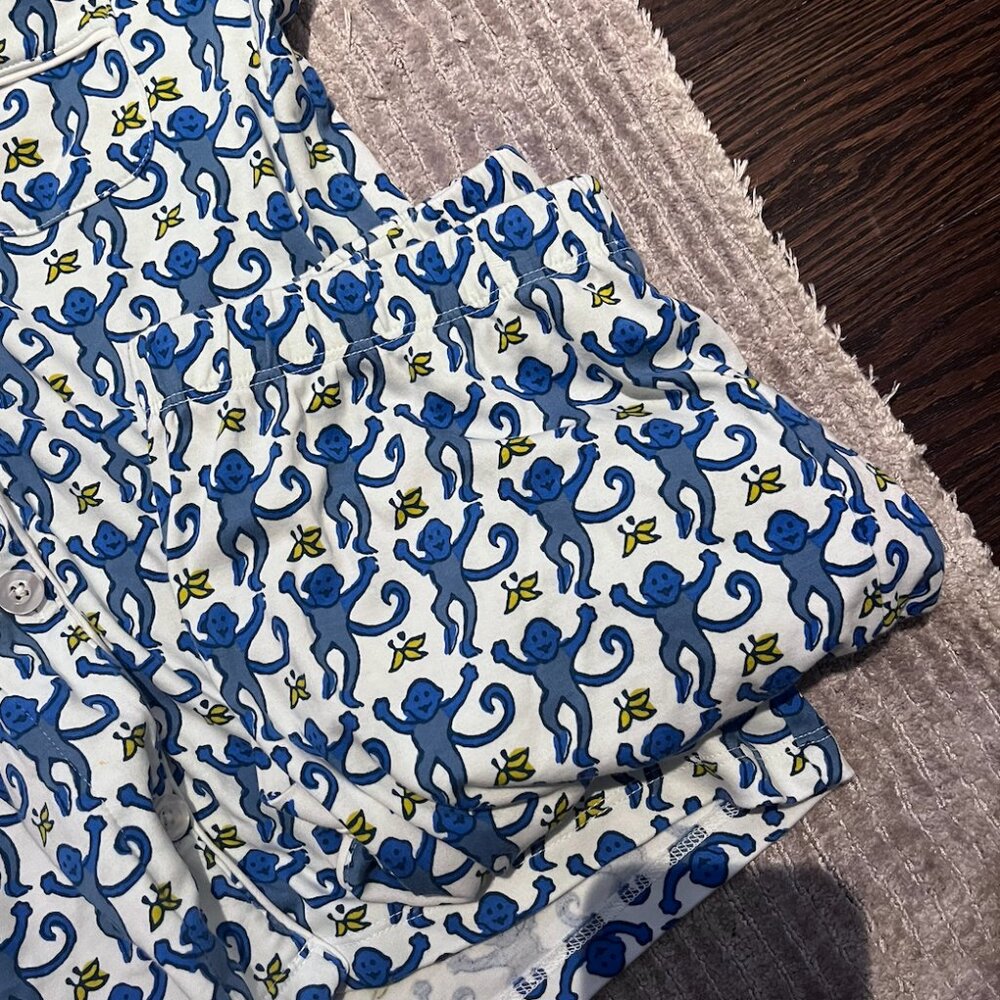 Blue Monkey Roller Rabbit Pajamas - Picture 3 of 3